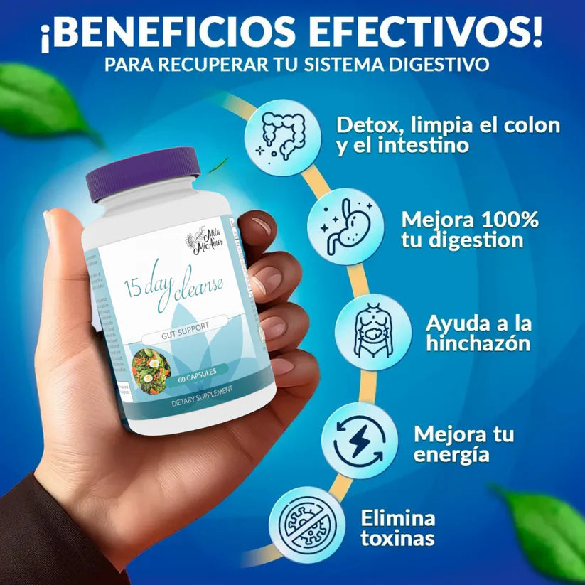 15 DAY CLEANSE - Desintoxicante natural 100% Efectivo