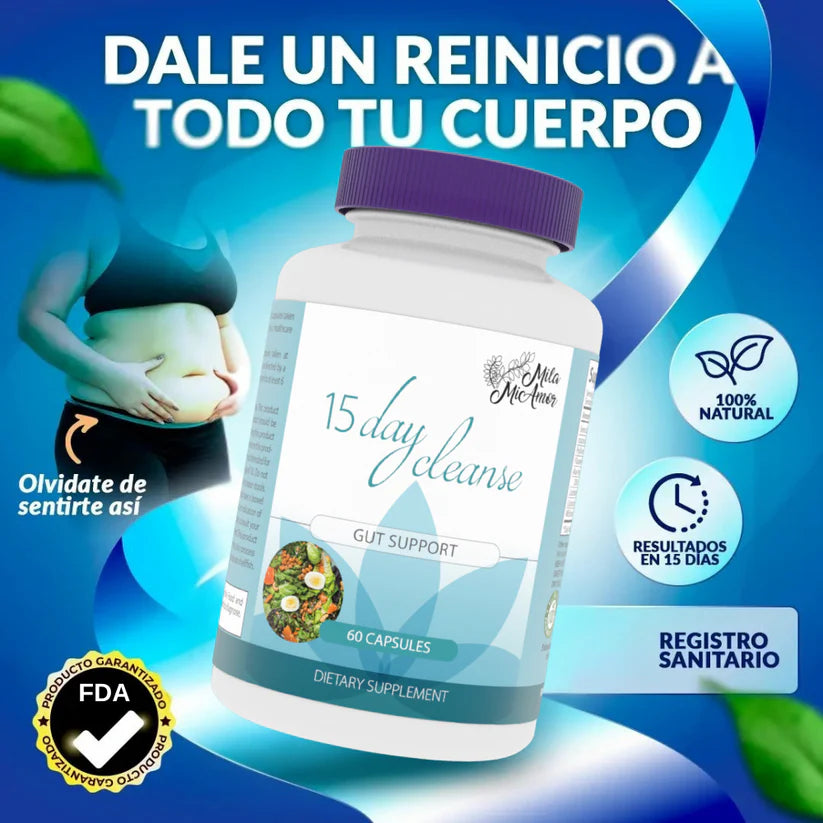 15 DAY CLEANSE - Desintoxicante natural 100% Efectivo