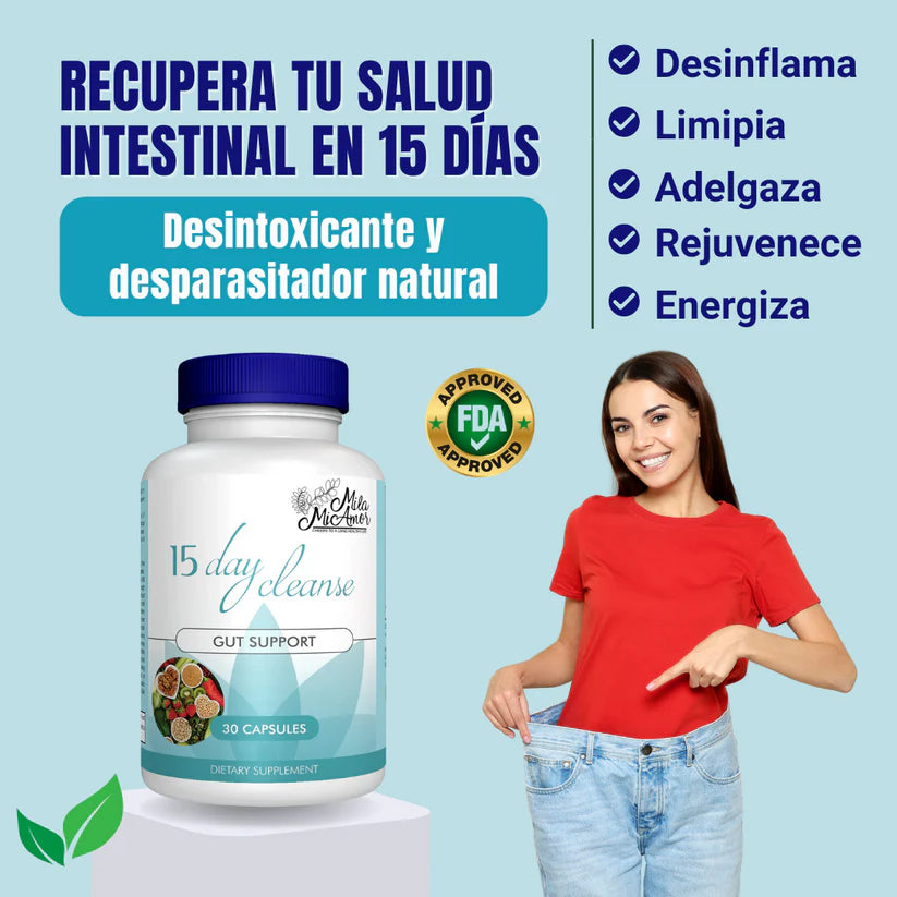 15 DAY CLEANSE - Desintoxicante natural 100% Efectivo